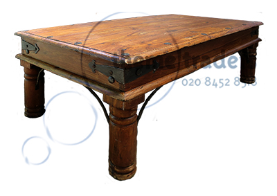 Low Brown Wood Eastern Table Props, Prop Hire