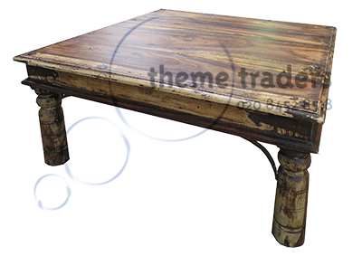 Low Brown Wood Eastern Table Props, Prop Hire