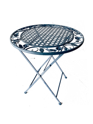 Blue Foldable Table Props, Prop Hire