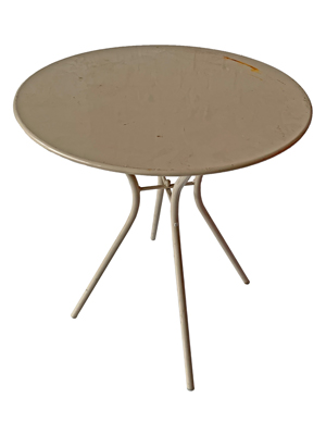 Beige Foldable Table Props, Prop Hire