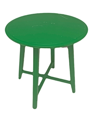 Green Modern Side Table Props, Prop Hire