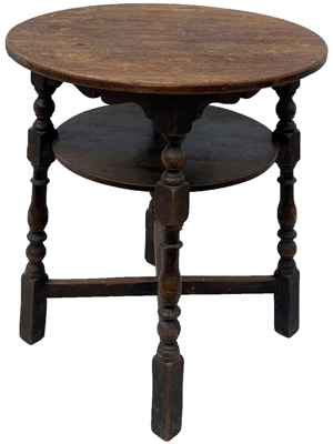 2 Tier Period Wooden Side Table Props, Prop Hire