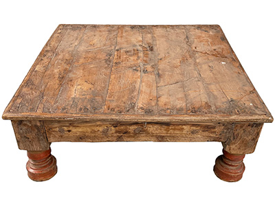 Ultra Low Ancient Table Props, Prop Hire