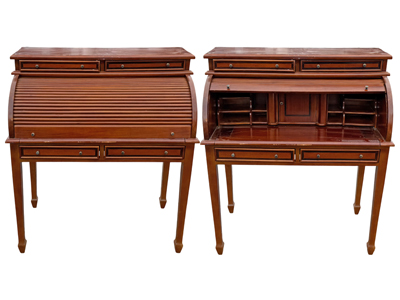 Rolltop Wooden Desk Props, Prop Hire