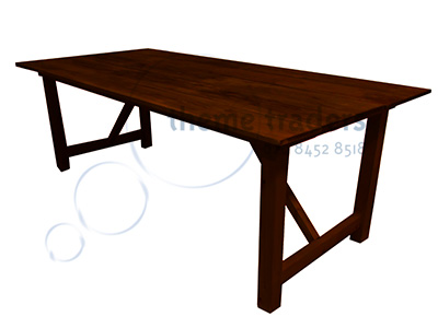 Rustic Banqueting Tables Props, Prop Hire