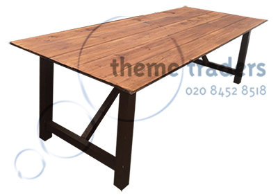 Rustic Banqueting Tables Props, Prop Hire