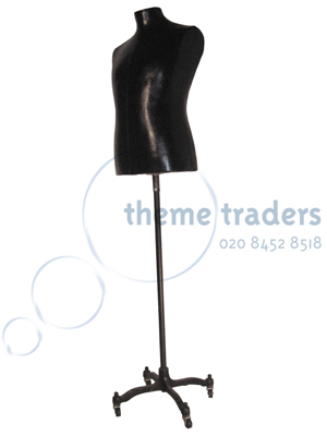 Tailors Dummy Male Black Props, Prop Hire