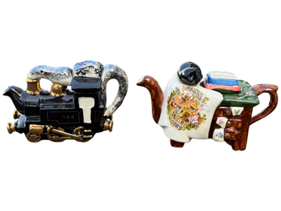 Tony Carter Crazy Individual Tea Pots Props, Prop Hire