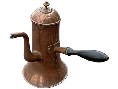 The Curious Vintage Brass Coffee and Tea Pot 30 Centimetre Props, Prop Hire