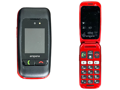 Red Flip Top Mobile Telephone Props, Prop Hire