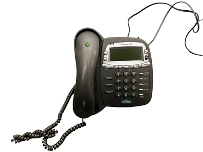 BT Paragon Steel Grey Office Telephones Props, Prop Hire
