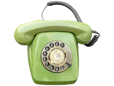 Green Dial Telephone Style Props, Prop Hire