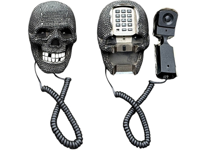 Skull Head Telephone Props, Prop Hire