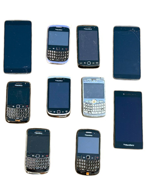 Blackberry Mobile Telephones Props, Prop Hire