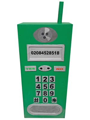 Giant Green Mobile Phone Props, Prop Hire