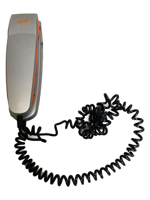 VOIP Silver Wall Telephone Props, Prop Hire