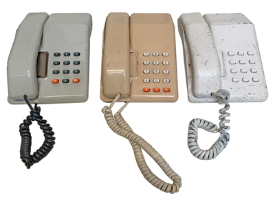 Slimline Telephones Props, Prop Hire