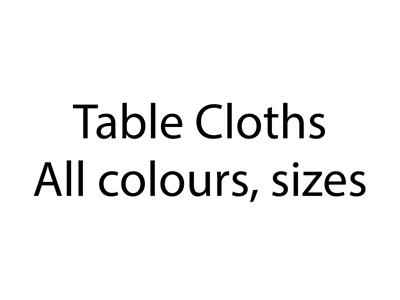 Table Cloths All Colours Sizes Props, Prop Hire