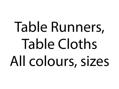 Table Runner Table Cloths All Sizes Colours Props, Prop Hire