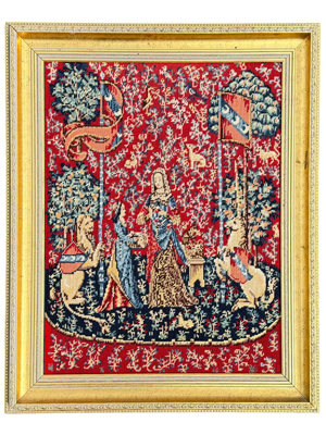 Medieval Fine Framed 80 Centimetre Tapestry Props, Prop Hire