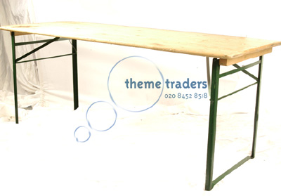 Old School Army Trestle Tables Props, Prop Hire