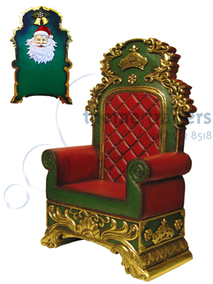 Throne Father Christmas Props, Prop Hire