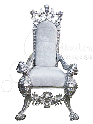 Silver and White Throne Props, Prop Hire