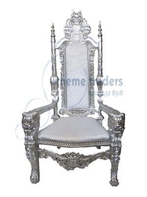 Silver and White Throne Props, Prop Hire