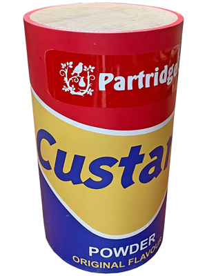 90 Centimetre Custard Tin Props, Prop Hire