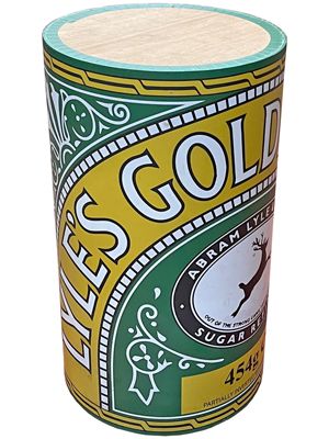 70 Centimetre Golden Syrup Tin Props, Prop Hire