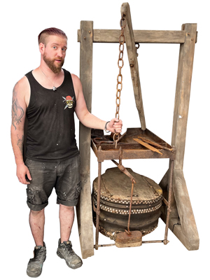 Ancient Blacksmiths Bellows and Tools Props, Prop Hire
