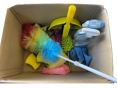 Cleaning Materials (Box) Props, Prop Hire