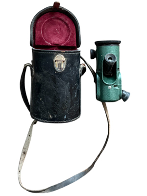 Antique Watts Site Square Level in Leather Case Props, Prop Hire