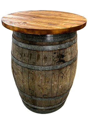 Wooden Barrel with Top Props, Prop Hire