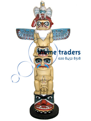 Totem Pole Indian Props, Prop Hire