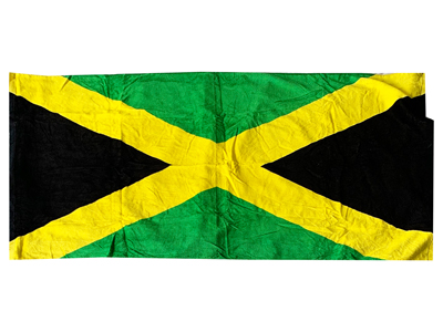 Rasta Beach Towel Jamaica Props, Prop Hire