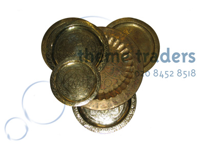 Brass Trays Props, Prop Hire