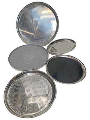 Plain Silver Trays Props, Prop Hire