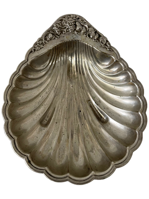 Silver Scallop Tray Props, Prop Hire