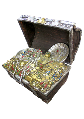 Open Treasure Chest Props, Prop Hire