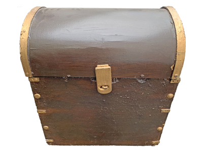 Domed Treasure Chest Props, Prop Hire