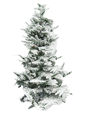 Artificial Christmas Tree - 6ft Flocked Props, Prop Hire