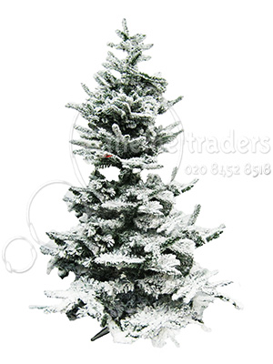 Flocked christmas Tree - 7ft Props, Prop Hire