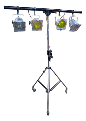 Tripod With 4 Parcan Props, Prop Hire
