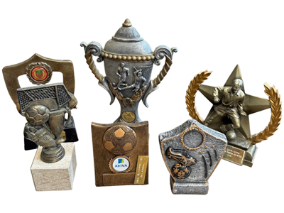 Football Star Emblem Plaque Trophies Props, Prop Hire