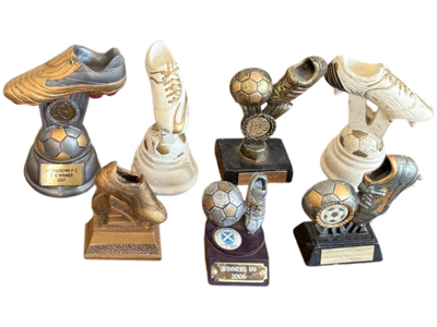 Football (boot) Trophies Props, Prop Hire