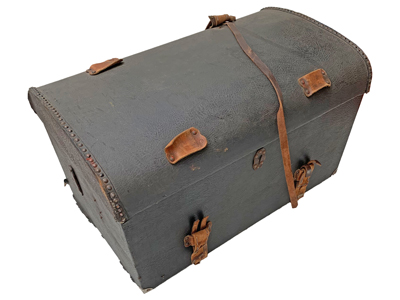 Leather Look Large Trunk Props, Prop Hire