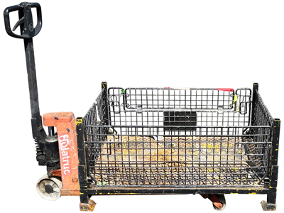 Pallet Truck with Metal Cage Props, Prop Hire