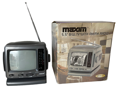 14Cm Portable Maxim Television Radio Props, Prop Hire