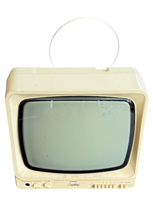 Cream Retro Cathay Television Props, Prop Hire